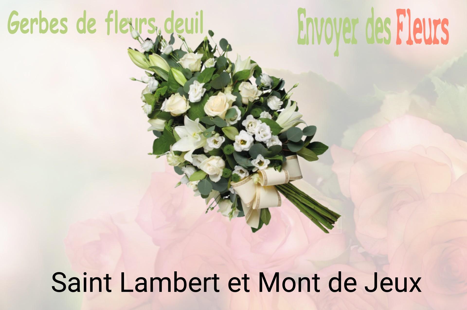 Gerbe de fleurs de deuil livrée à Saint-Lambert-et-Mont-de-Jeux